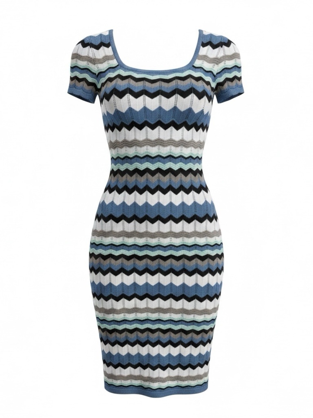 Crave Fame Striped Knit Midi Dress Sweaterdress Sz Small